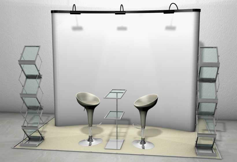Messestand aus Faltdisplays Messestand aus Faltdisplays