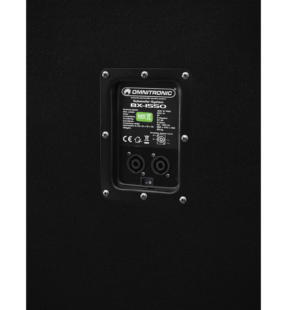 OMNITRONIC BX-1550 Subwoofer 800WOMNITRONIC BX-1550 Subwoofer 800W - live 03