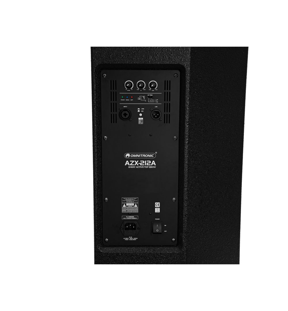 OMNITRONIC AZX-212A 2-Wege Top aktiv 250W