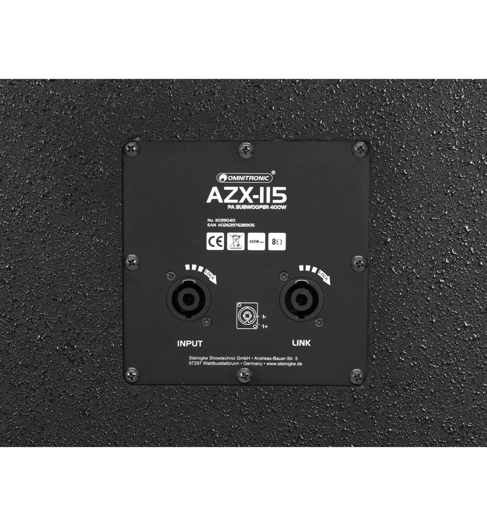 OMNITRONIC AZX-115 PA-Subwoofer 400W