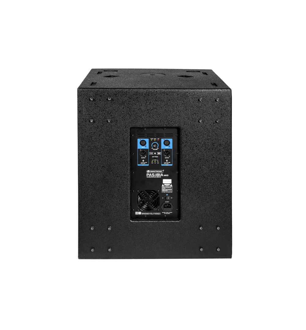 OMNITRONIC PAS-181A MK3 Subwoofer, aktiv, DSPOMNITRONIC PAS-181A MK3 Subwoofer, aktiv, DSP - live 03