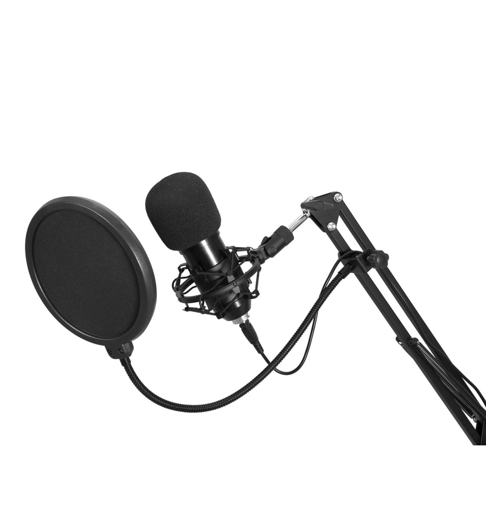 OMNITRONIC BMS-1C USB Kondensator-Broadcastmikrofonset