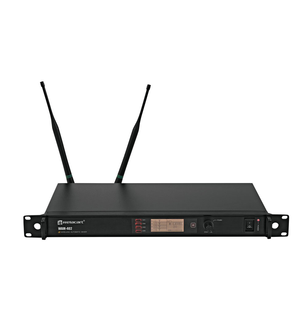 RELACART WAM-402 4CH Digital UHF Automatic Mixer