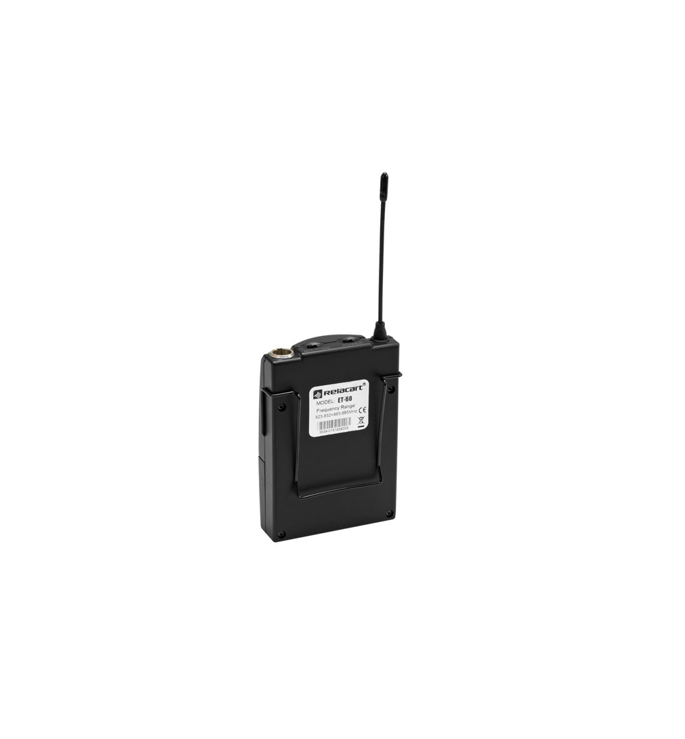 RELACART ET-60 Bodypack mit Lavalier-Mikrofon für WAM-402RELACART ET-60 Bodypack mit Lavalier-Mikrofon für WAM-402 - live 03
