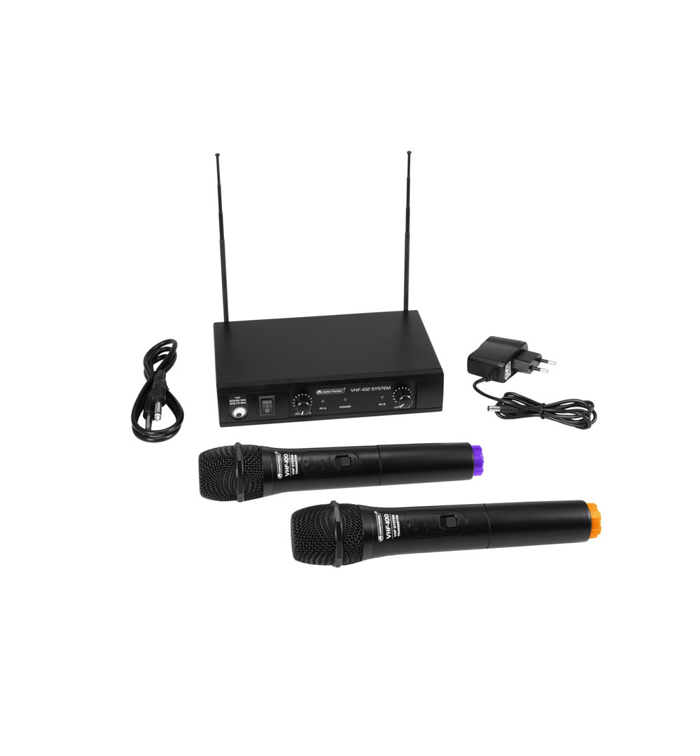 OMNITRONIC VHF-102 Funkmikrofon-System 212.35/200.10MHz