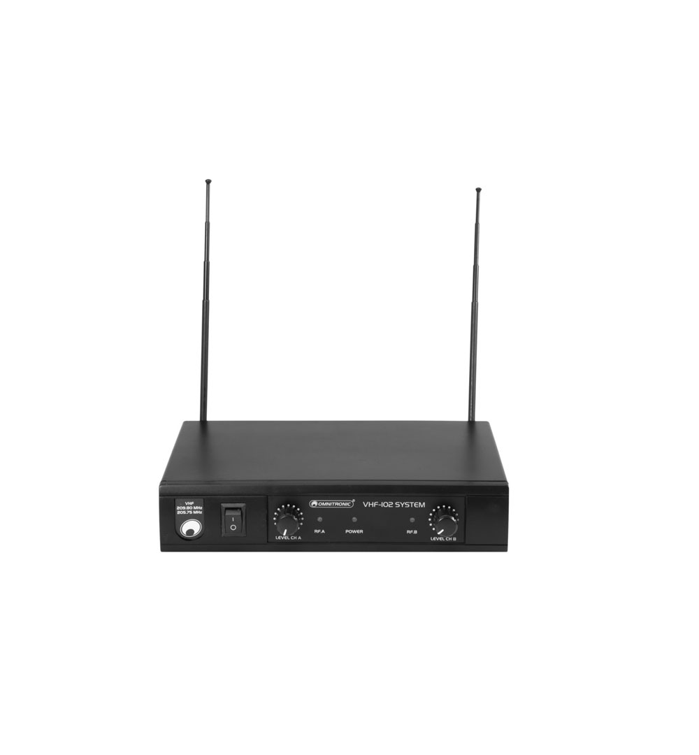 OMNITRONIC VHF-102 Funkmikrofon-System 212.35/200.10MHz