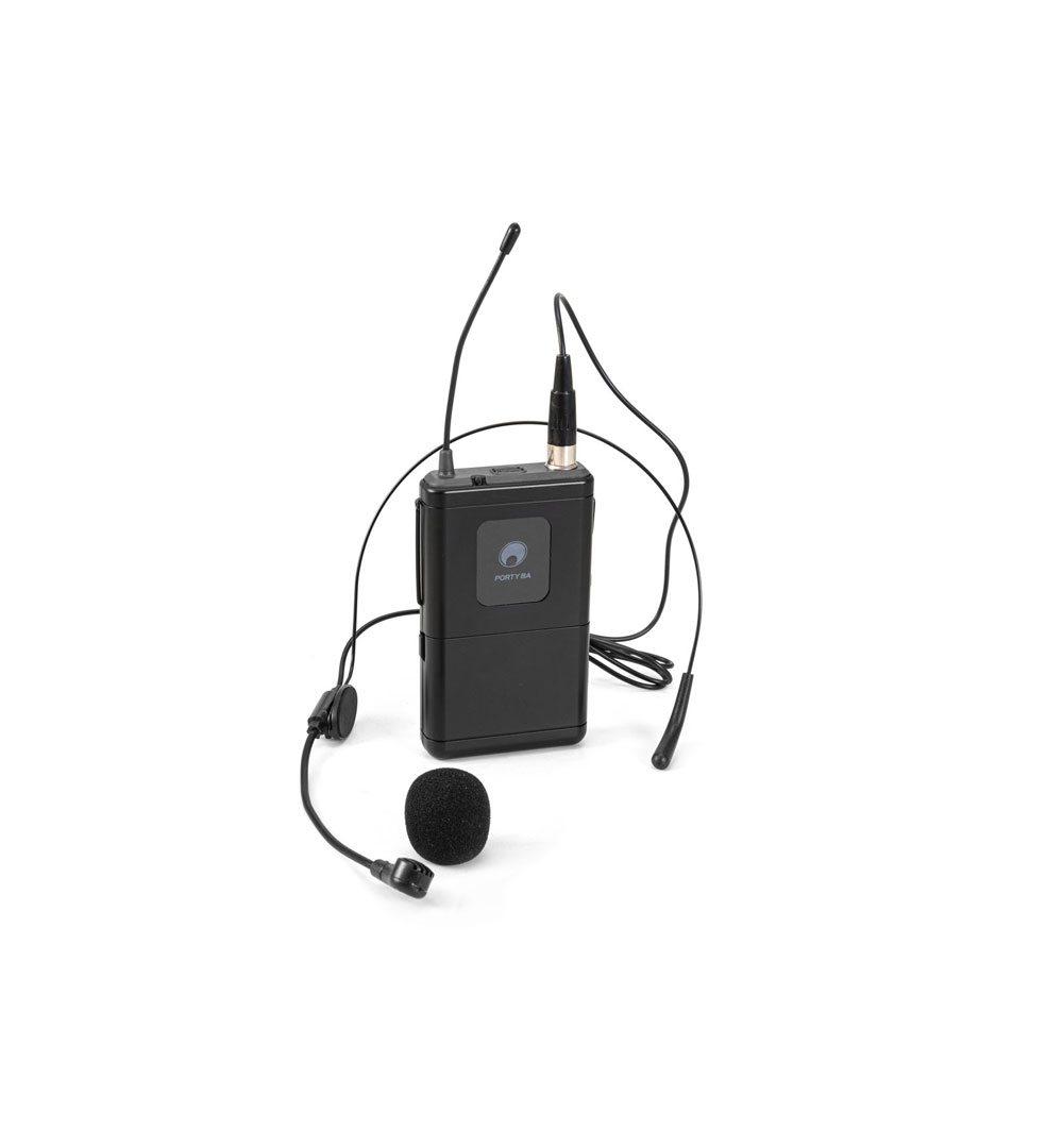 OMNITRONIC PORTY-8A Taschensender + Kopfbügelmikrofon 863,1MHz