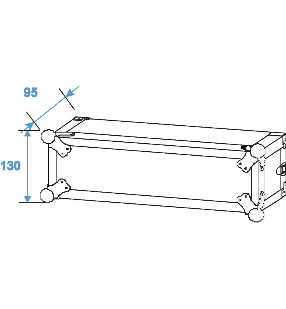 ROADINGER Verstärkerrack PR-1, 2HE, 47cm tief