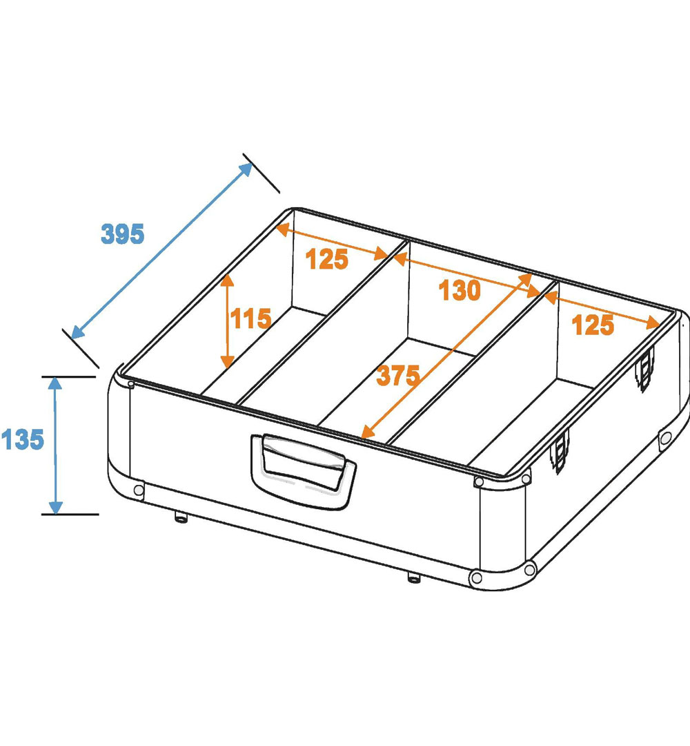 ROADINGER CD-Case ALU poliert 100 CDs