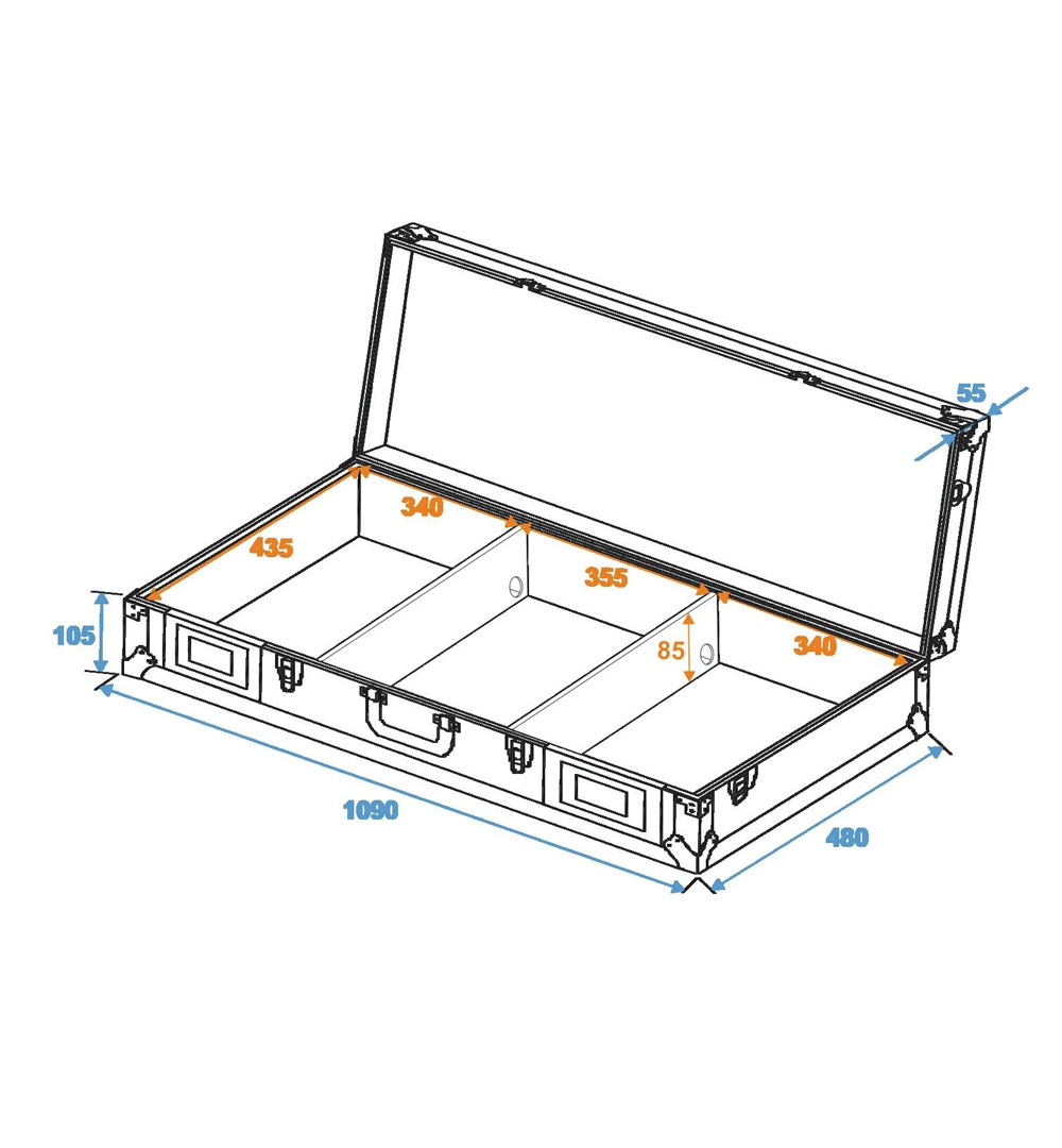 ROADINGER Universal-Konsole 1090x480x155 Foam si