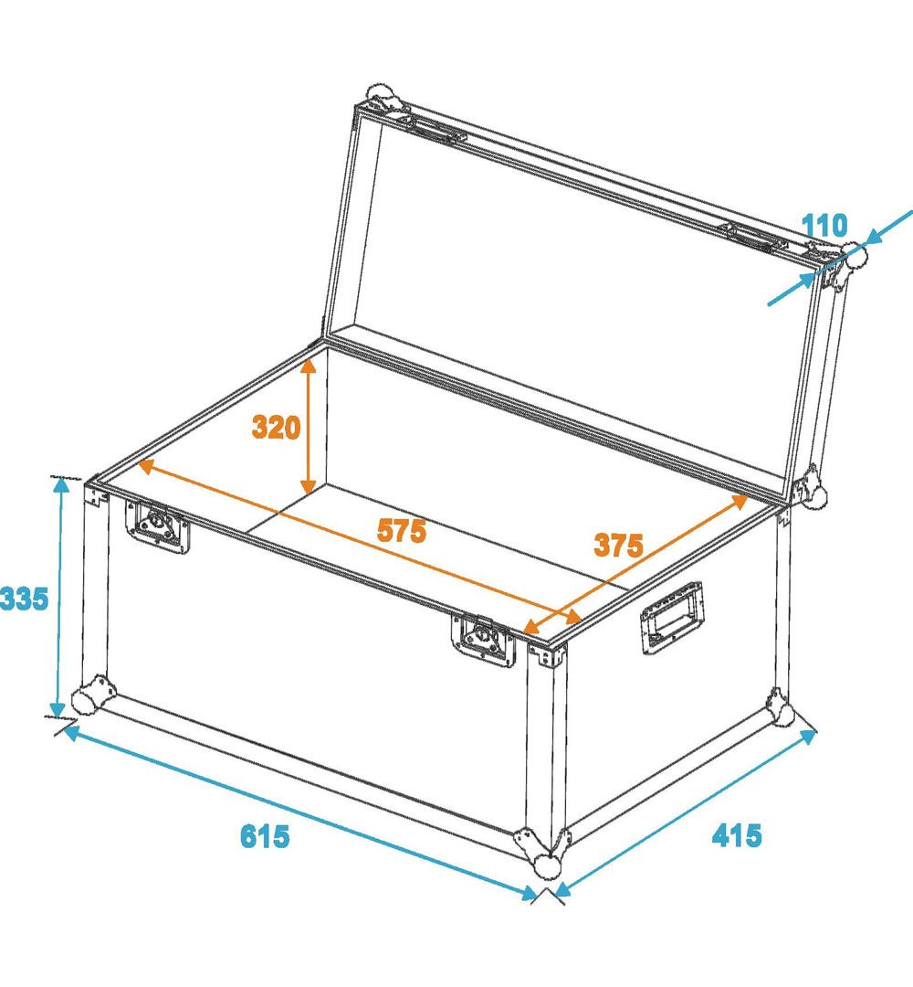 ROADINGER Universal-Transport-Case 60x40cm