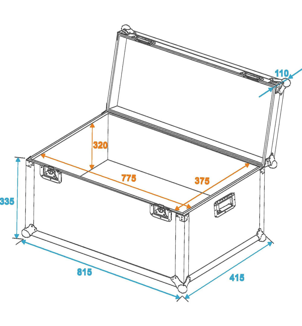 ROADINGER Universal-Transport-Case 80x40cm