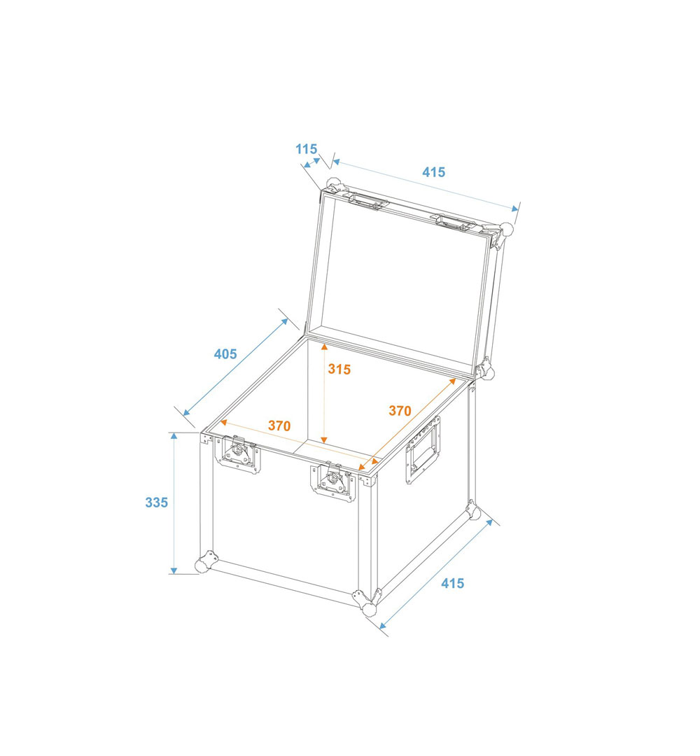 ROADINGER Universal-Transport-Case heavy 40x40cm