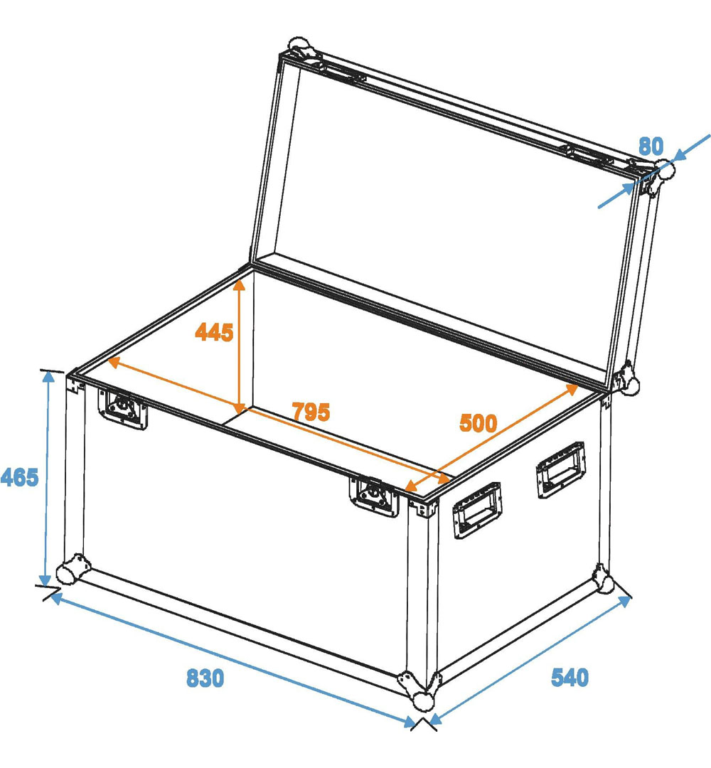 ROADINGER Universal-Case Profi 80x50x50cm