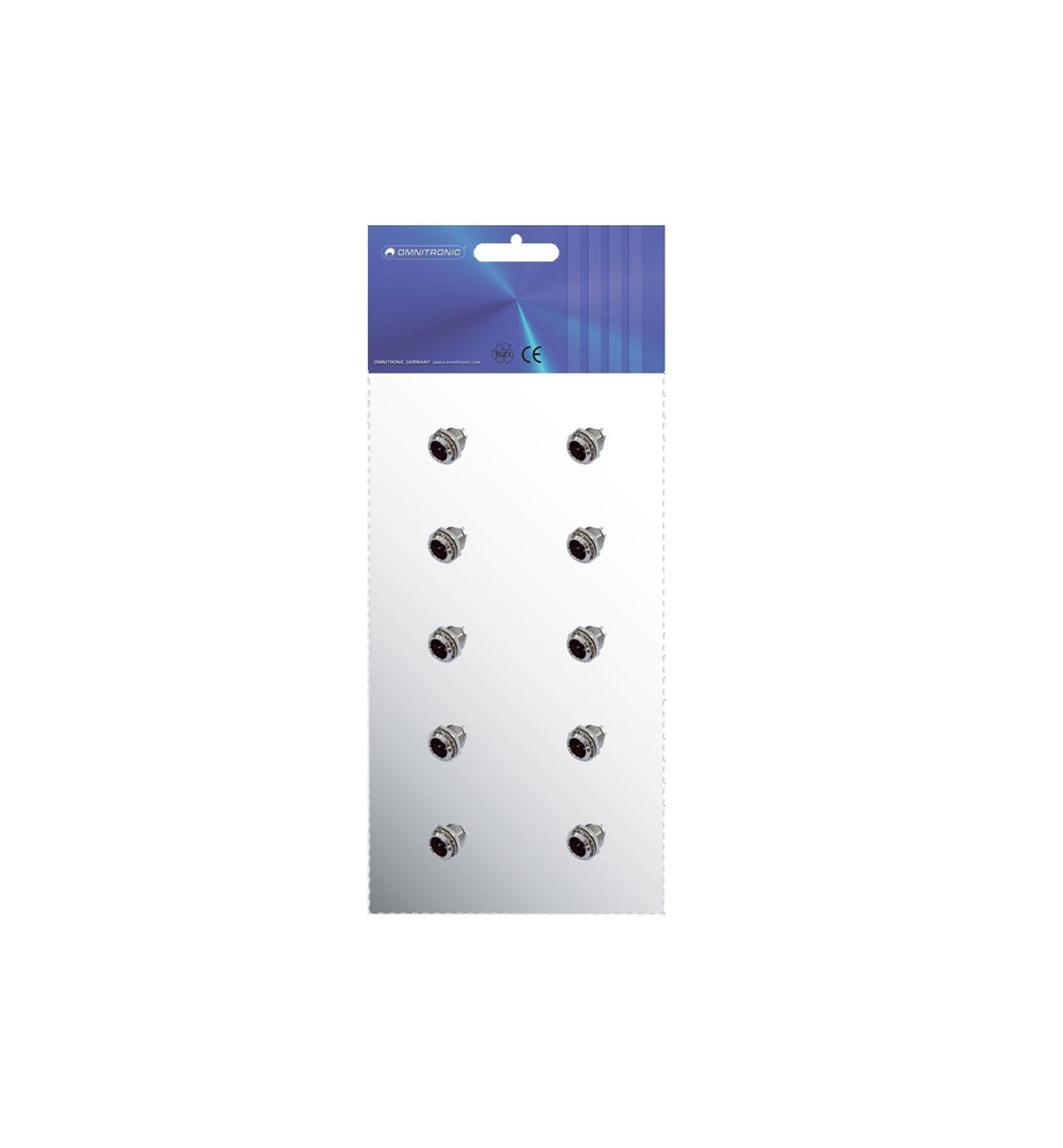 OMNITRONIC Mini XLR Einbaustecker 3polOMNITRONIC Mini XLR Einbaustecker 3pol - live 03