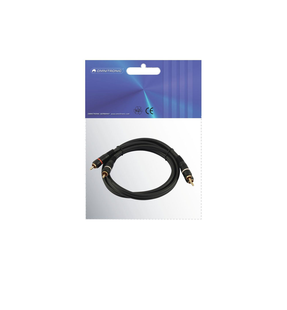 OMNITRONIC Cinch Kabel 2x2 0,3mOMNITRONIC Cinch Kabel 2x2 0,3m - live 03