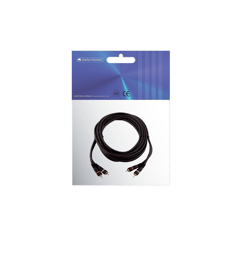 OMNITRONIC Cinch Kabel 2x2 10mOMNITRONIC Cinch Kabel 2x2 10m - live 03