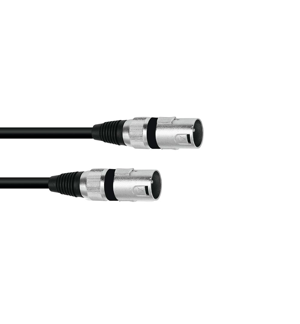 OMNITRONIC Adapterkabel XLR(M)/XLR(M) 0,2m sw