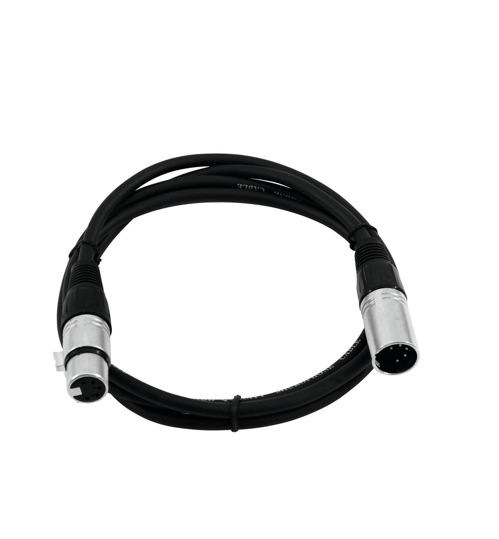 OMNITRONIC XLR Kabel 5pol 0,5m sw