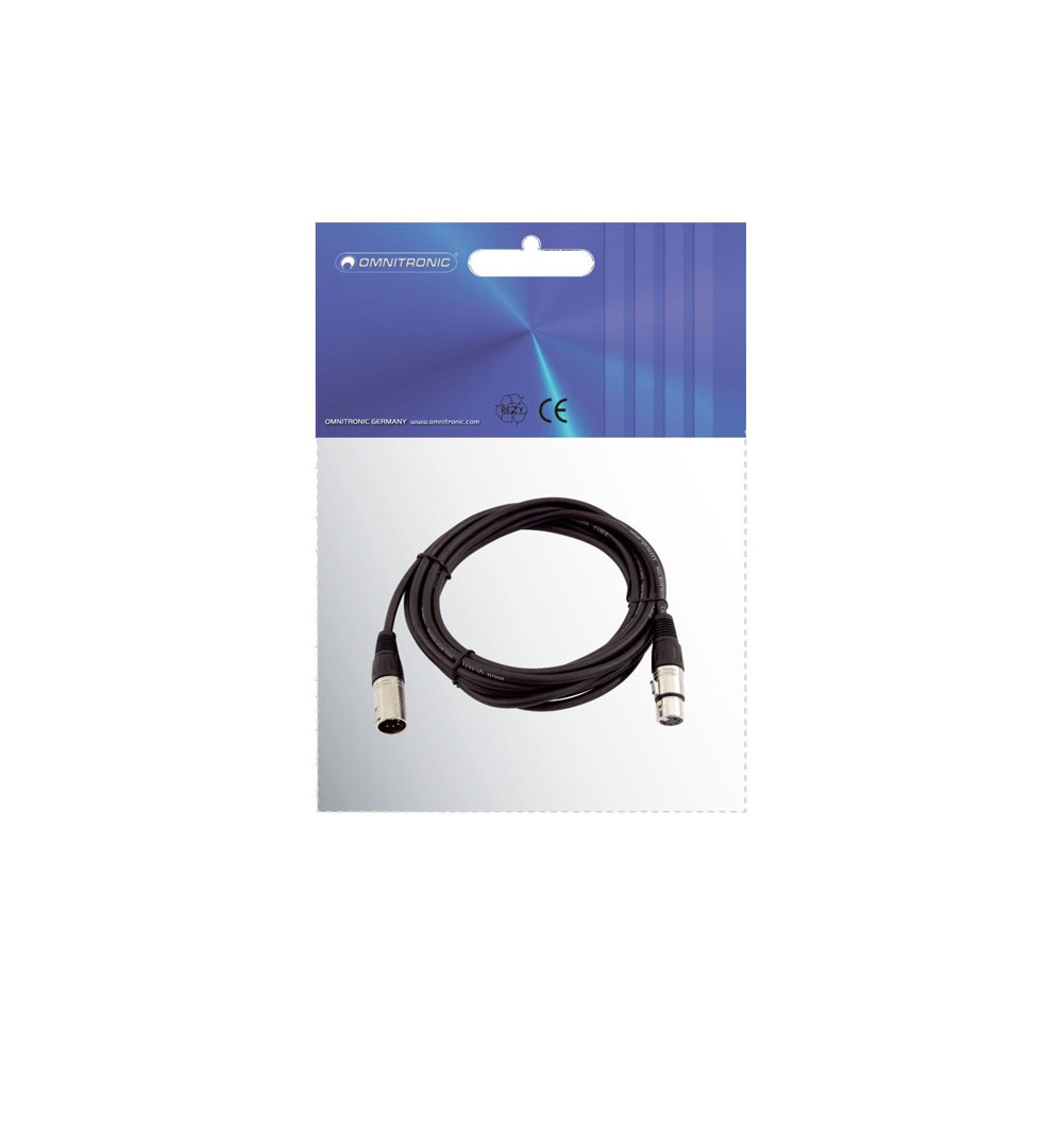OMNITRONIC XLR Kabel 5pol 5m swOMNITRONIC XLR Kabel 5pol 5m sw - live 03