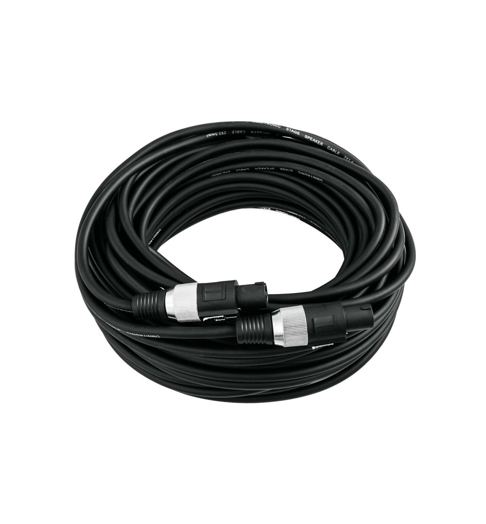 OMNITRONIC Lautsprecherkabel Speaker 2x2,5 20m sw