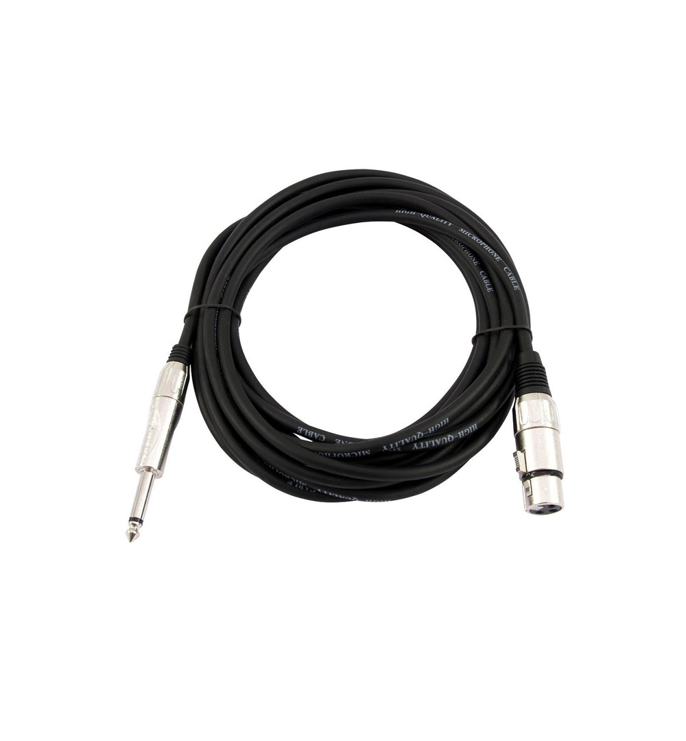 OMNITRONIC Adapterkabel XLR(F)/Klinke mono 5m sw