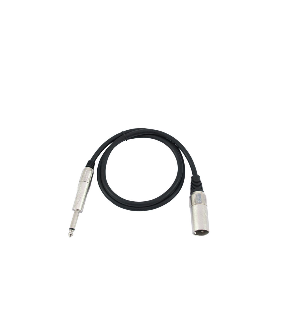 OMNITRONIC Adapterkabel XLR(M)/Klinke mono 0,9m sw