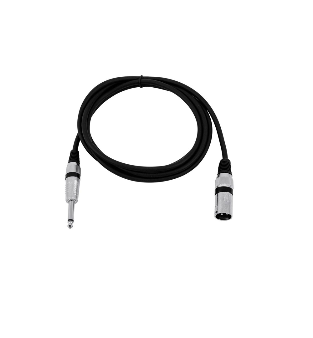 OMNITRONIC Adapterkabel XLR(M)/Klinke mono 2m sw