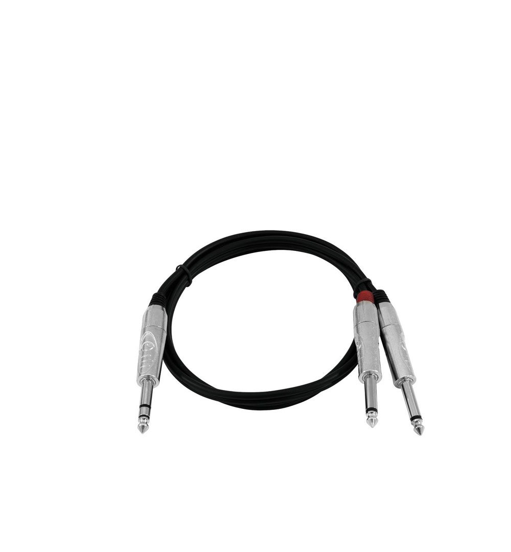 OMNITRONIC Adapterkabel Klinke/2xKlinke 3m