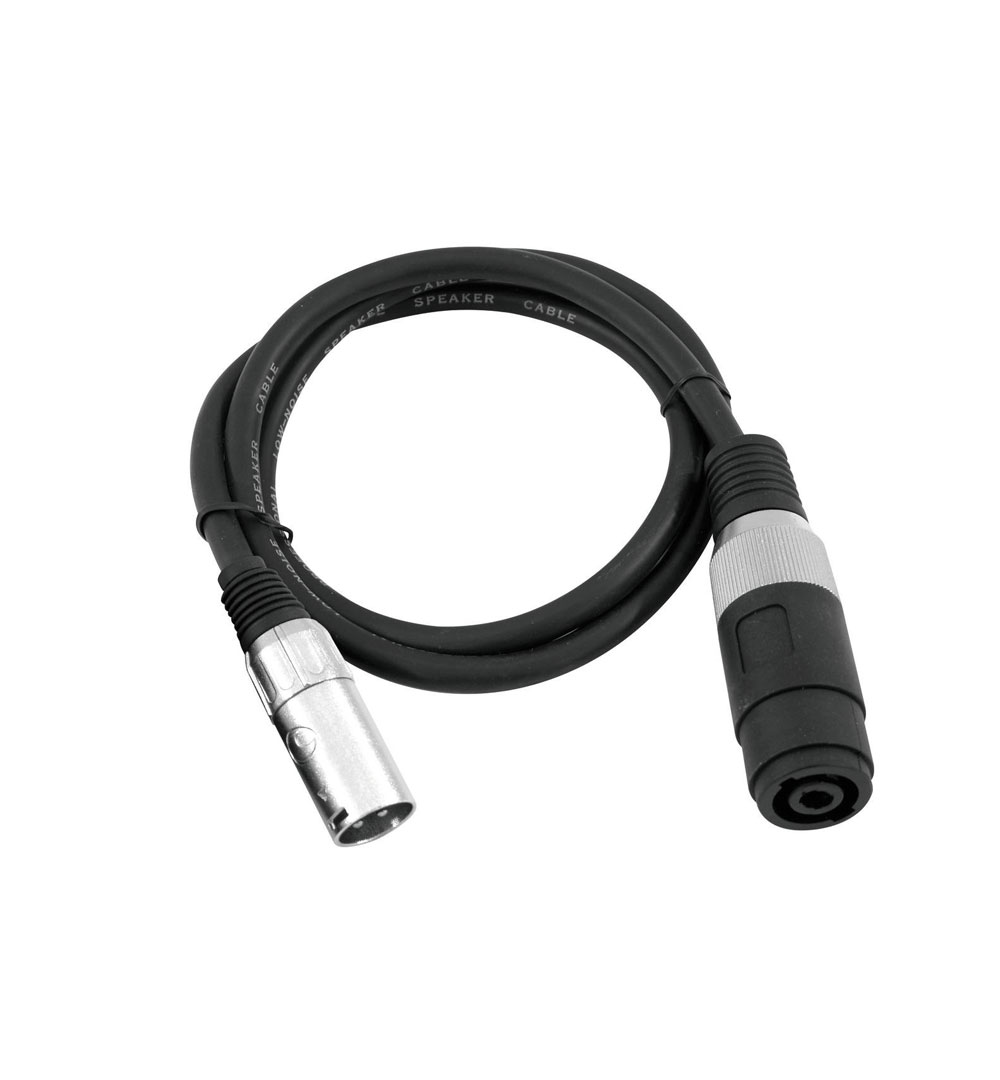 OMNITRONIC Adapterkabel Speaker(F)/XLR(M) 1m sw