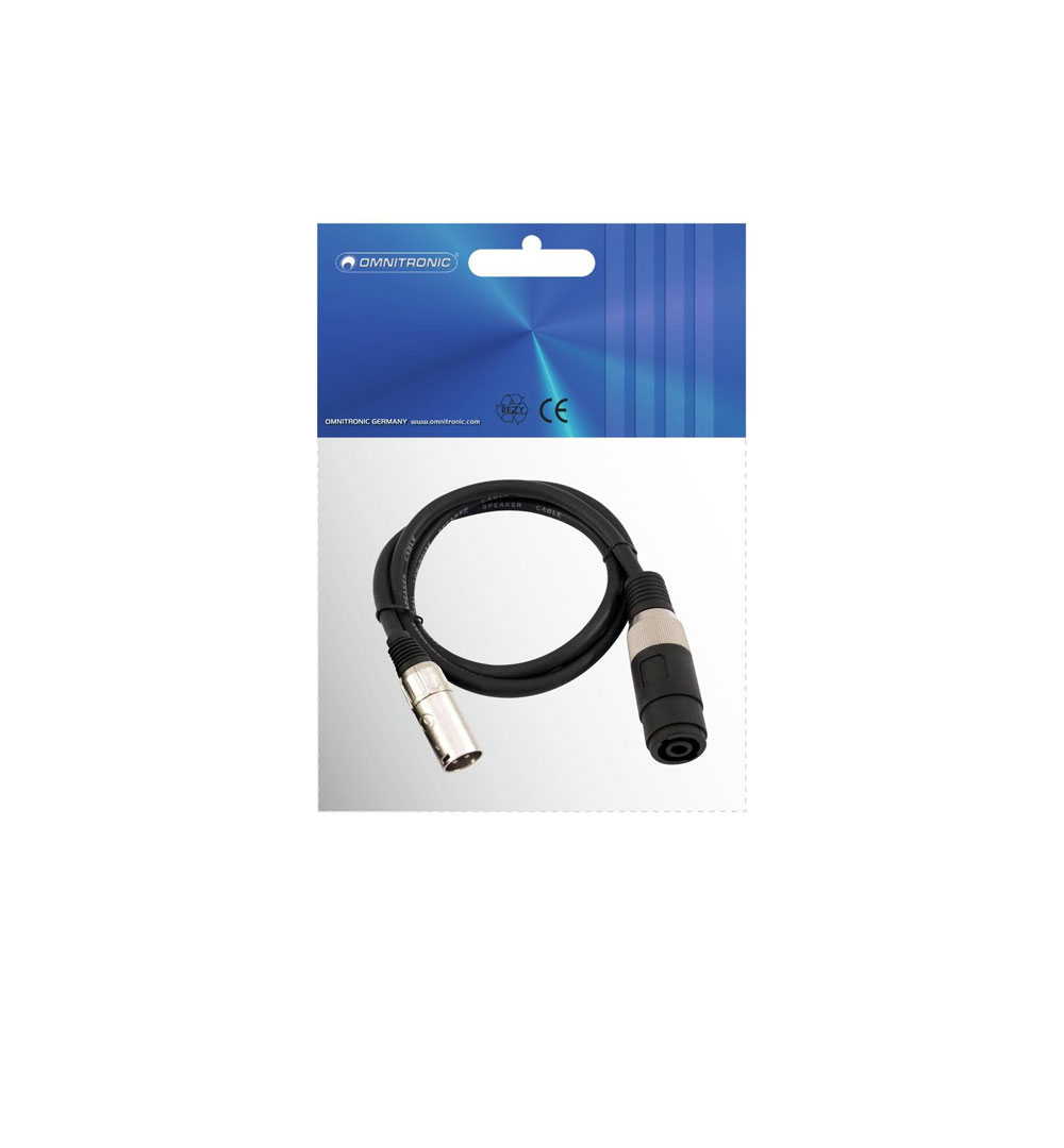 OMNITRONIC Adapterkabel Speaker(F)/XLR(M) 1m swOMNITRONIC Adapterkabel Speaker(F)/XLR(M) 1m sw - live 03