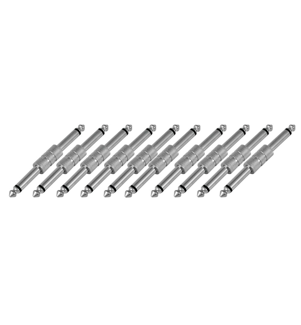 OMNITRONIC Adapter Klinke(M)/Klinke(M) mono Met 10x