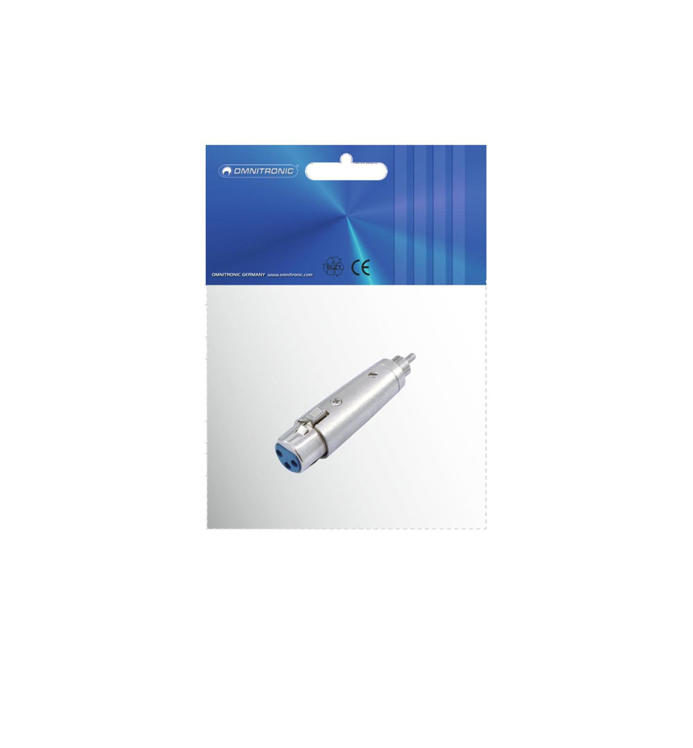 OMNITRONIC Adapter Cinch(M)/XLR(F)