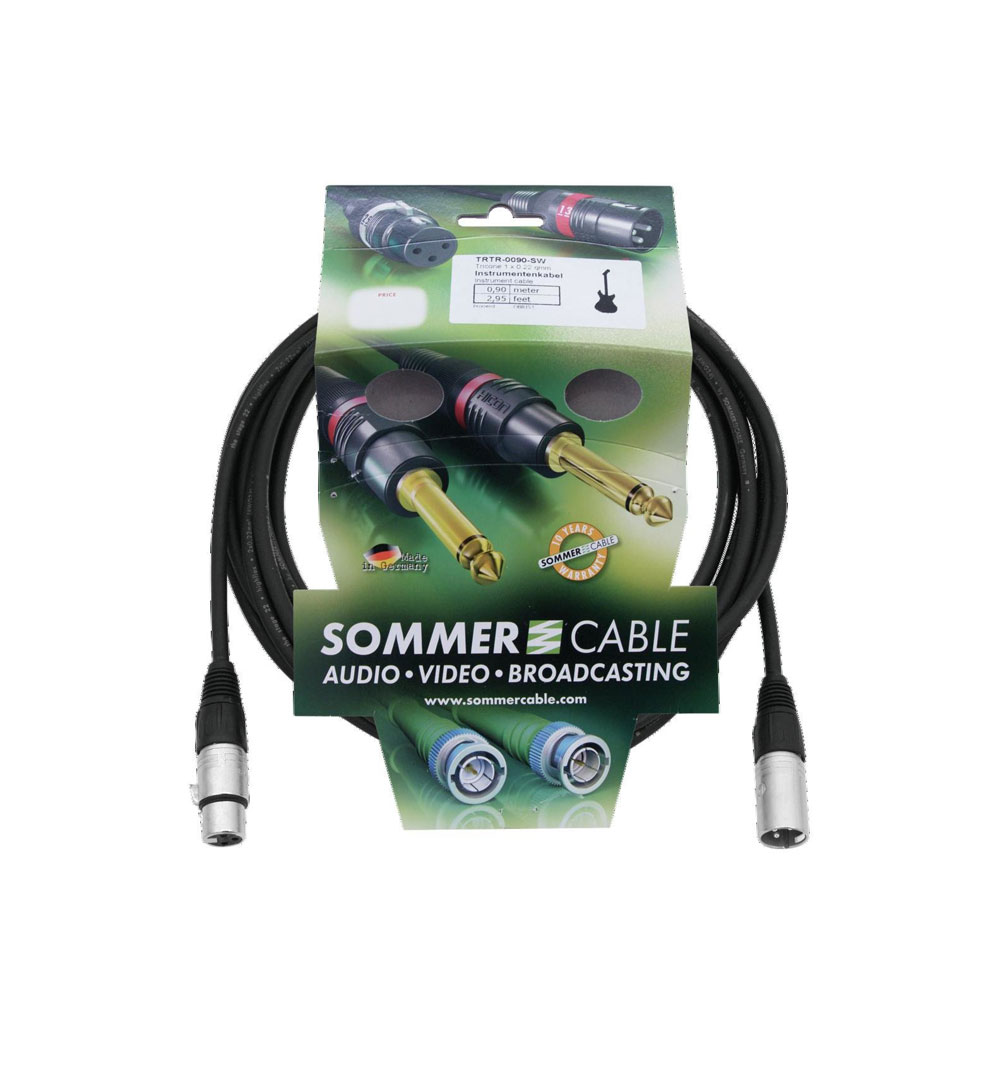 SOMMER CABLE XLR Kabel 3pol 6m sw Neutrik