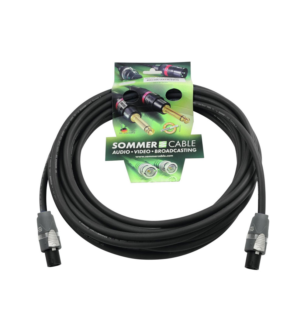 SOMMER CABLE Lautsprecherkabel Speakon 2x4 10m sw