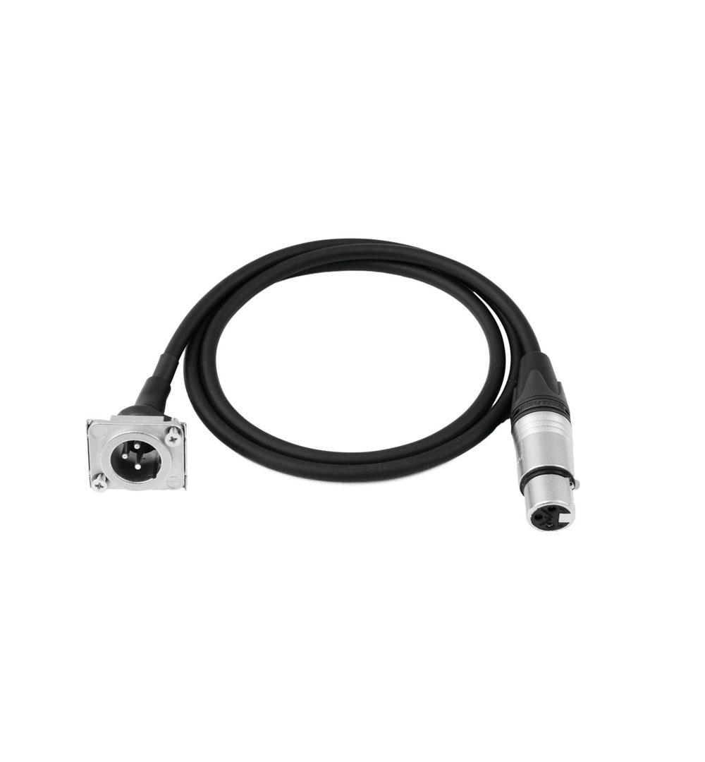 PSSO Patch Kabel XLR(F)/XLR(M) EB 1m sw