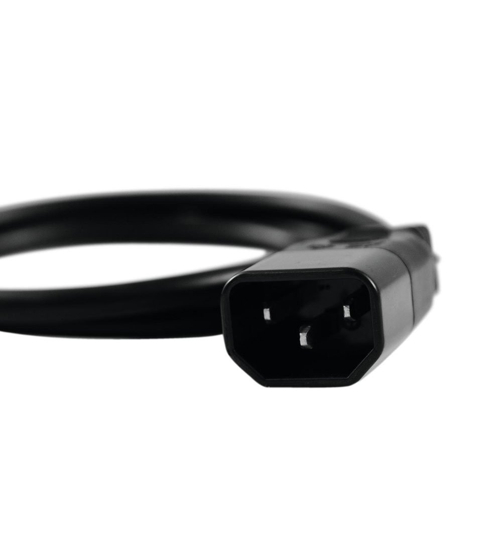 OMNITRONIC Kaltgeräte Verlängerung 3x1,0 5m sw
