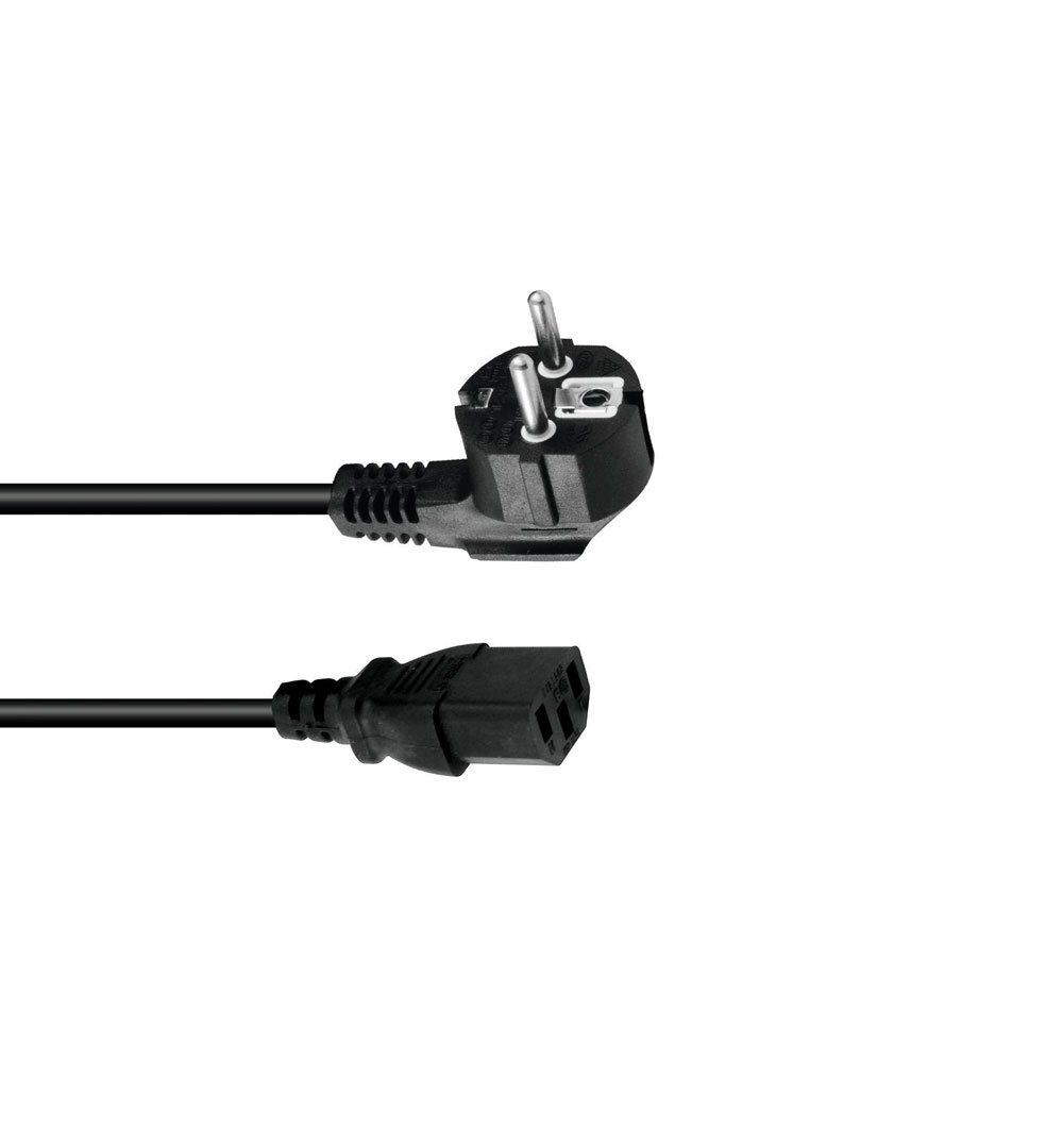 OMNITRONIC Kaltgeräte Netzkabel 3x1,0 3m sw