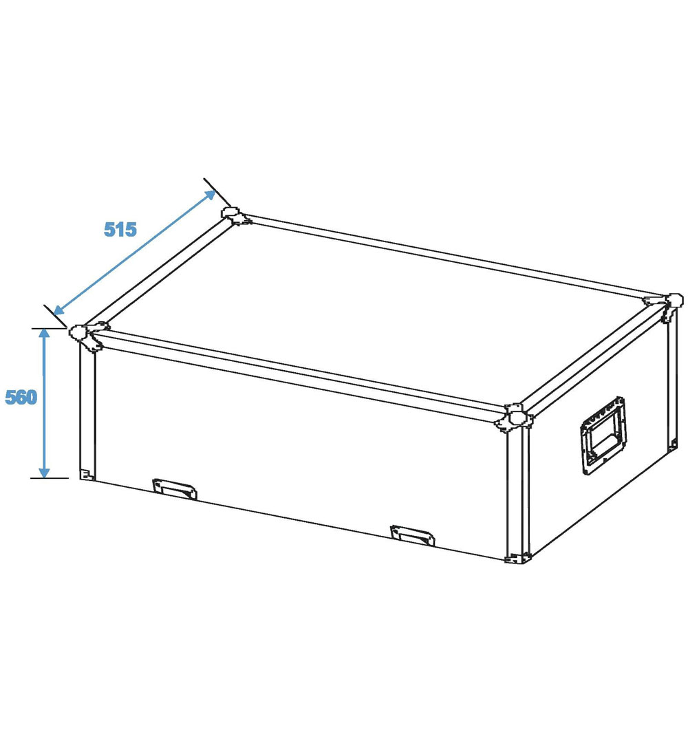 ROADINGER Flightcase 2x PAS-215