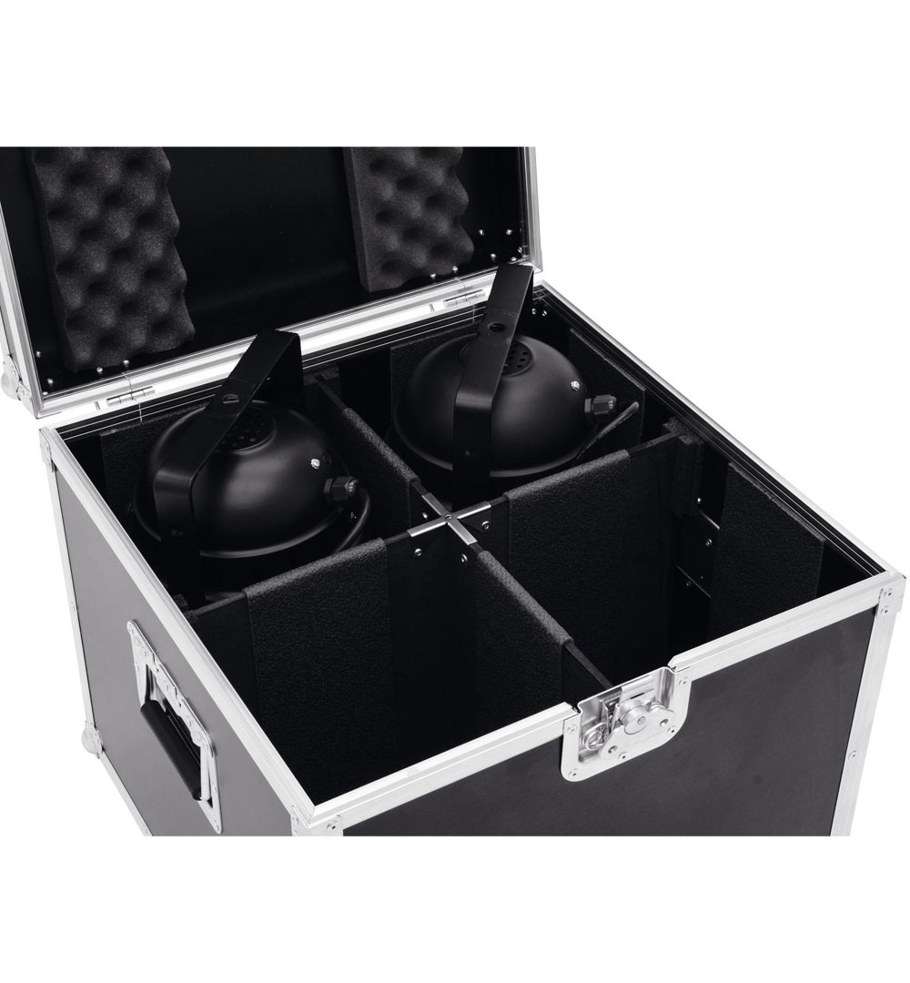 ROADINGER Flightcase 4x PAR-56 Spot lang