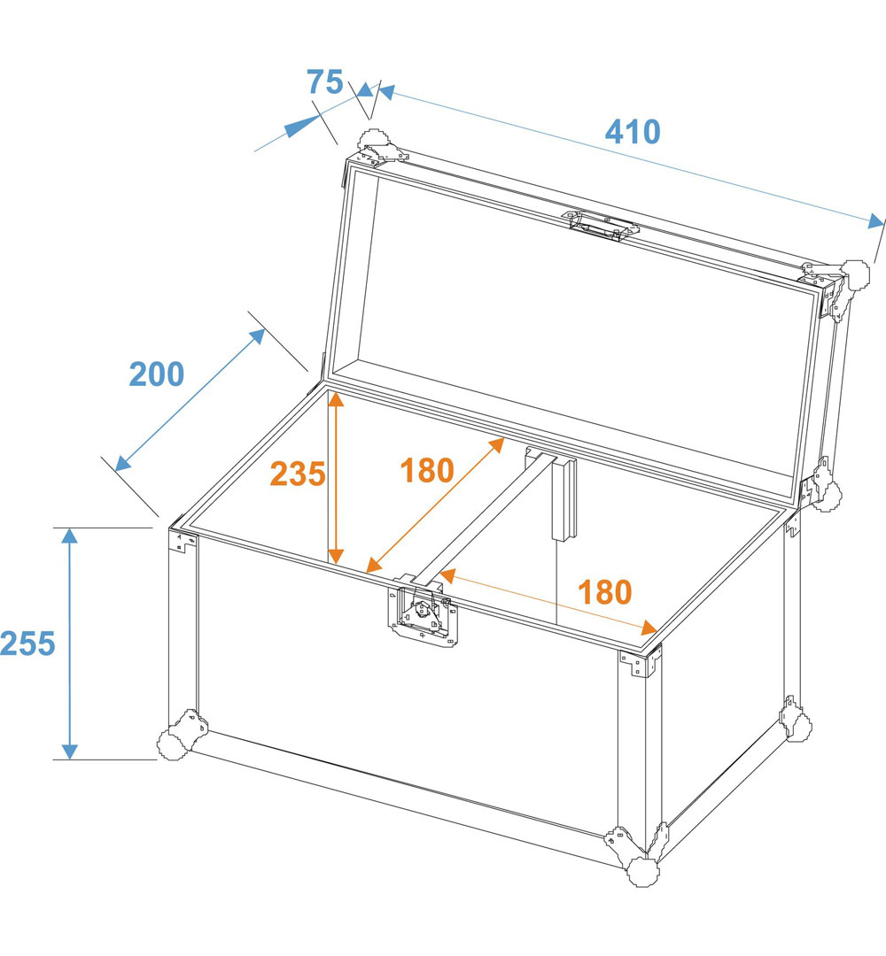 ROADINGER Flightcase 2x TMH-6/7/8/9