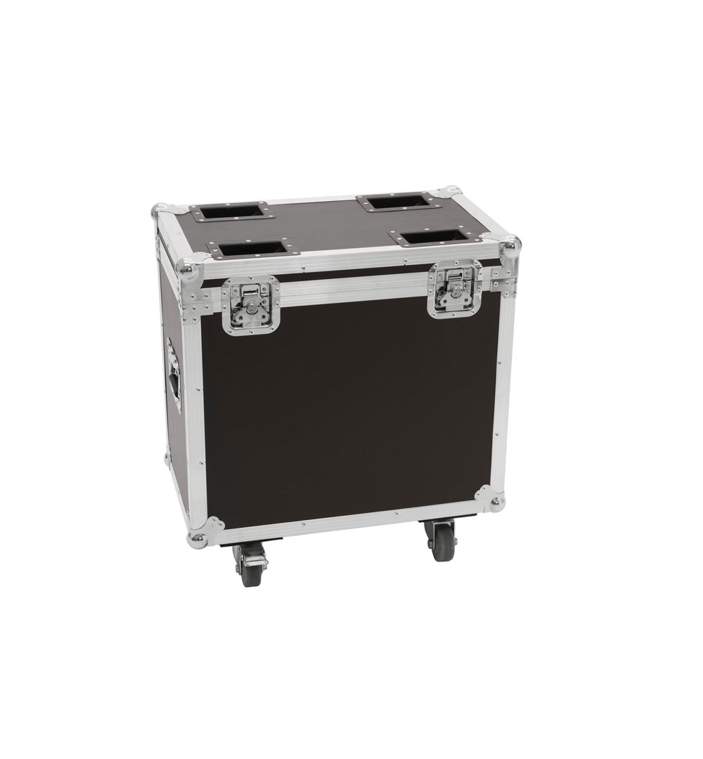 ROADINGER Flightcase 2x TMH-X12 mit Rollen