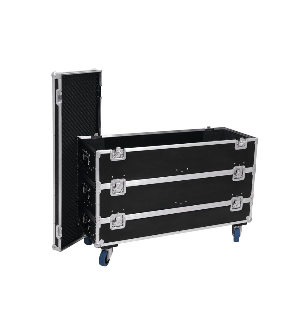 ROADINGER Flightcase 12x LED-Leiste mit Rollen