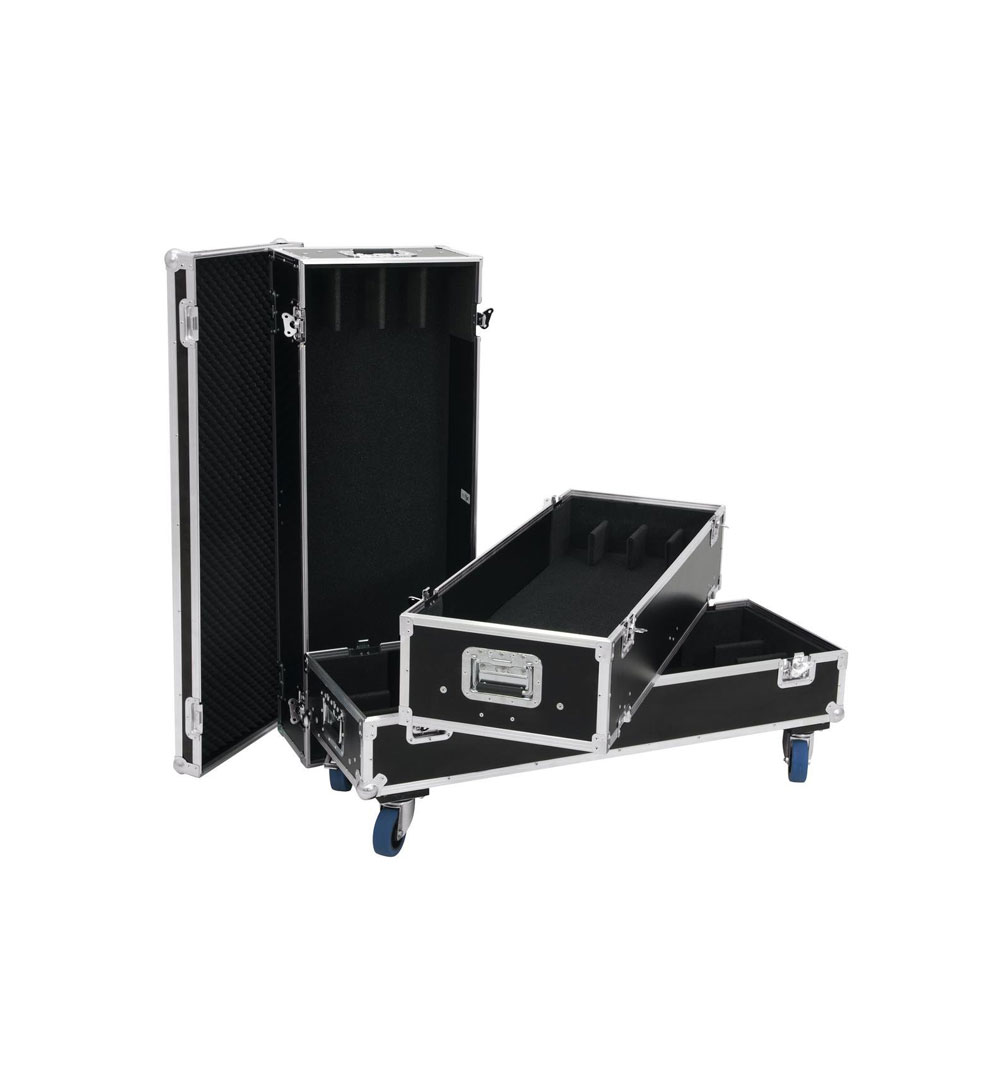 ROADINGER Flightcase 12x LED-Leiste mit Rollen