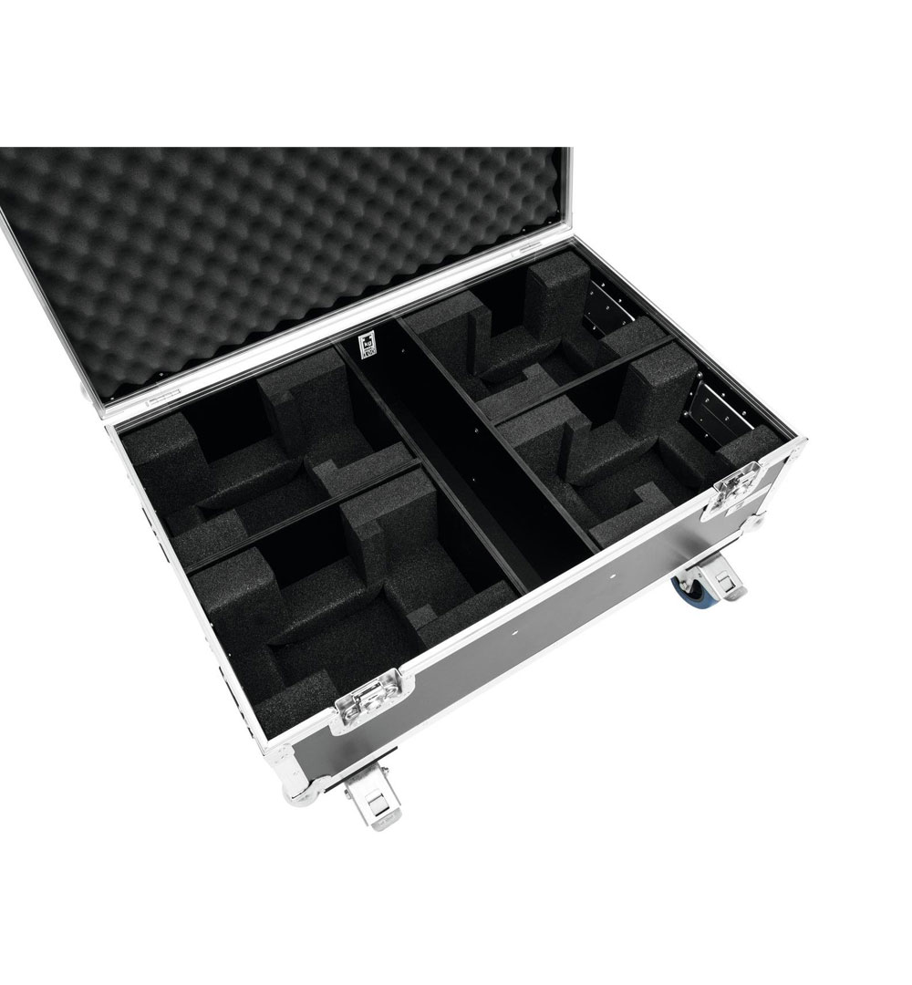 ROADINGER Flightcase 4x THA-40 PC mit Rollen