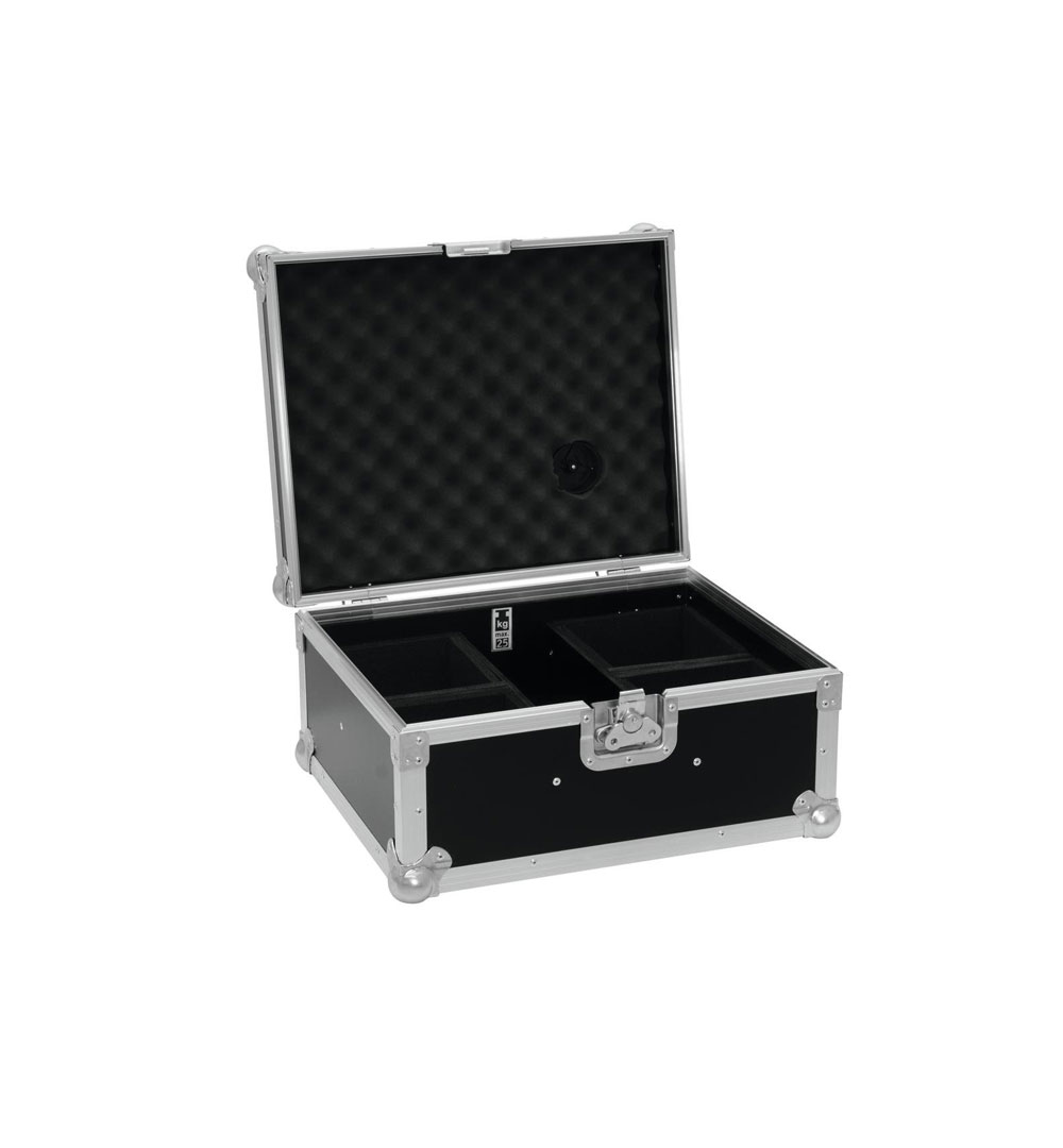 ROADINGER Flightcase 4x AKKU UP 4 QCL Spot QuickDMX