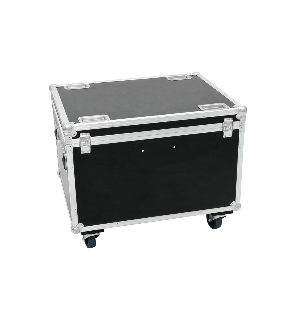 ROADINGER Flightcase 4x LED THA-100F/THA-120PC mit Rollen