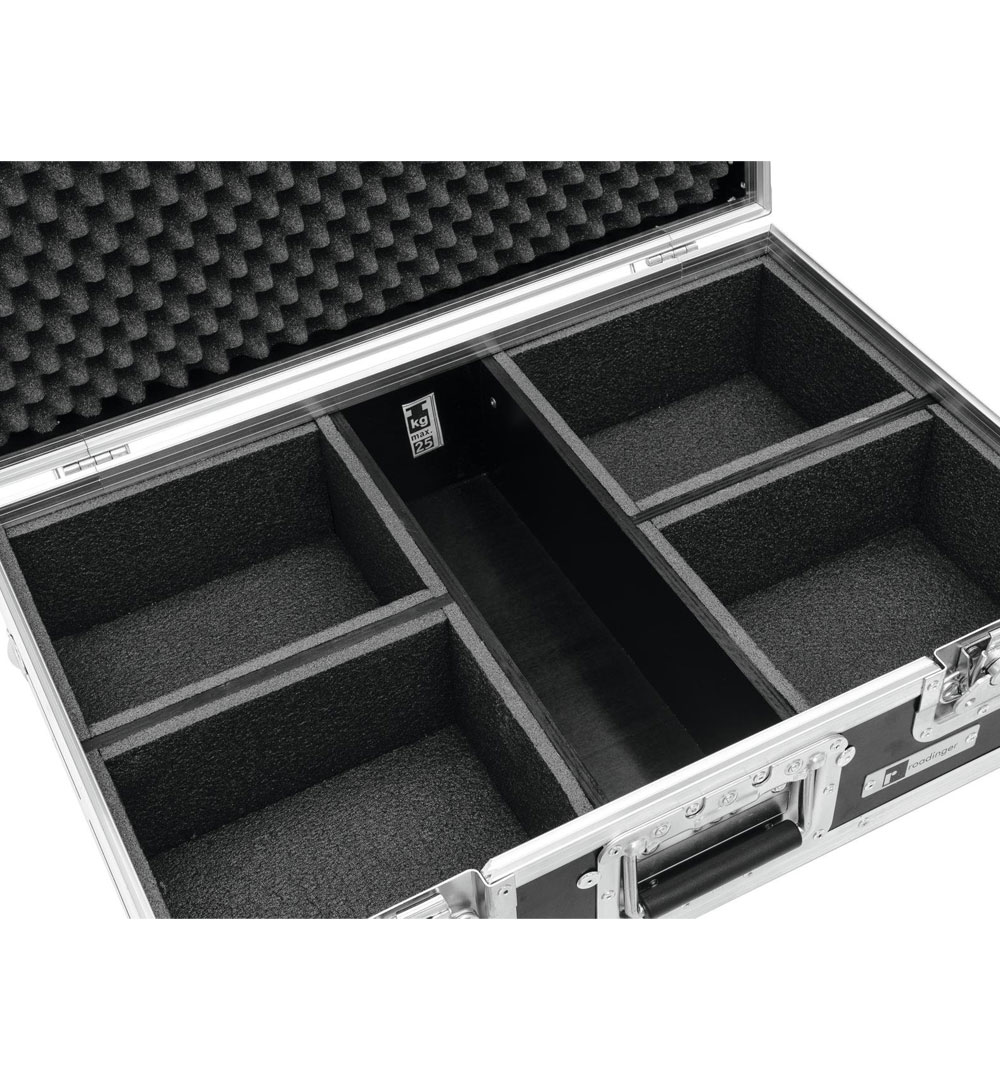 ROADINGER Flightcase 4x LED IP PAR 3x12W HCL