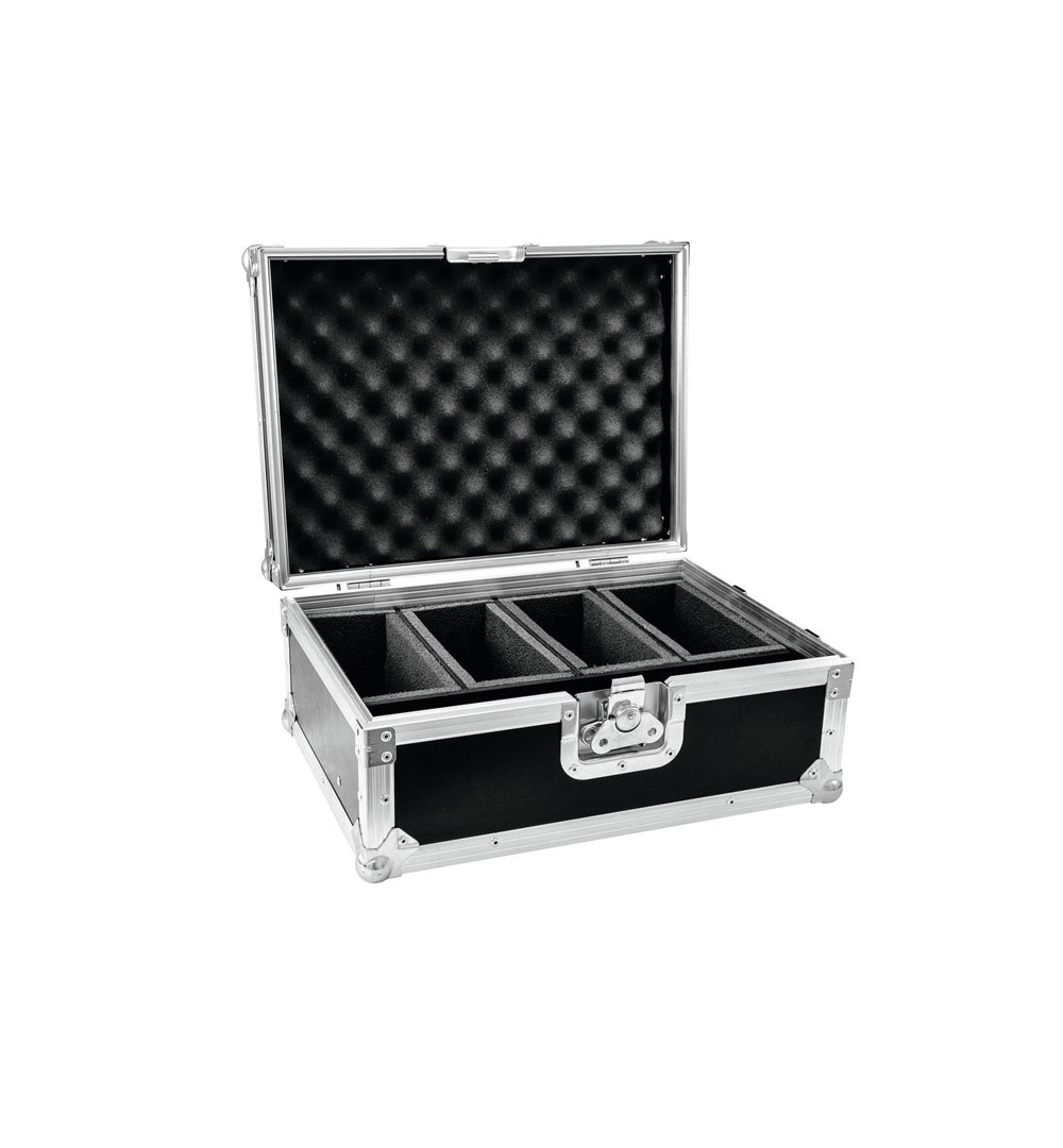 ROADINGER Flightcase 4x AKKU Flat Light Serie