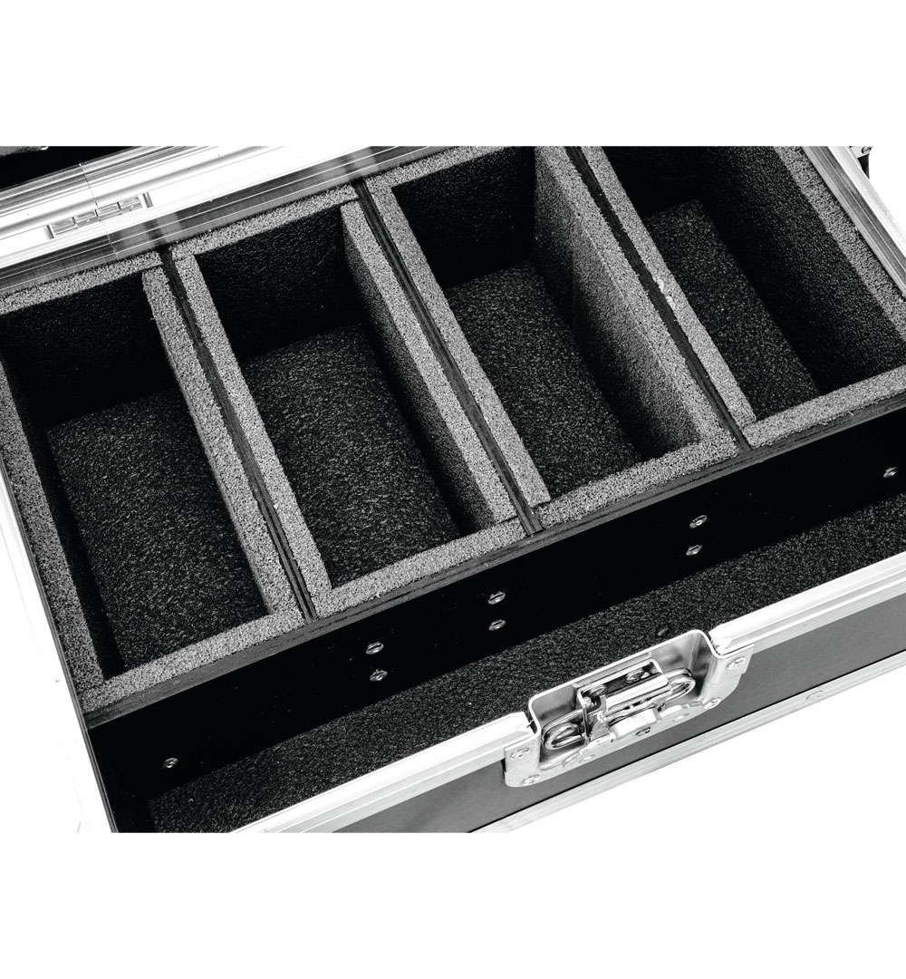 ROADINGER Flightcase 4x AKKU Flat Light Serie